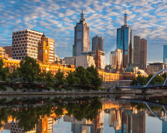 Melbourne Southbank Skyline