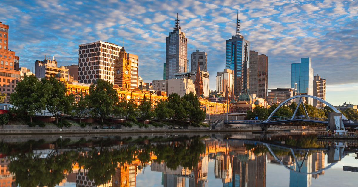 Melbourne Southbank Skyline